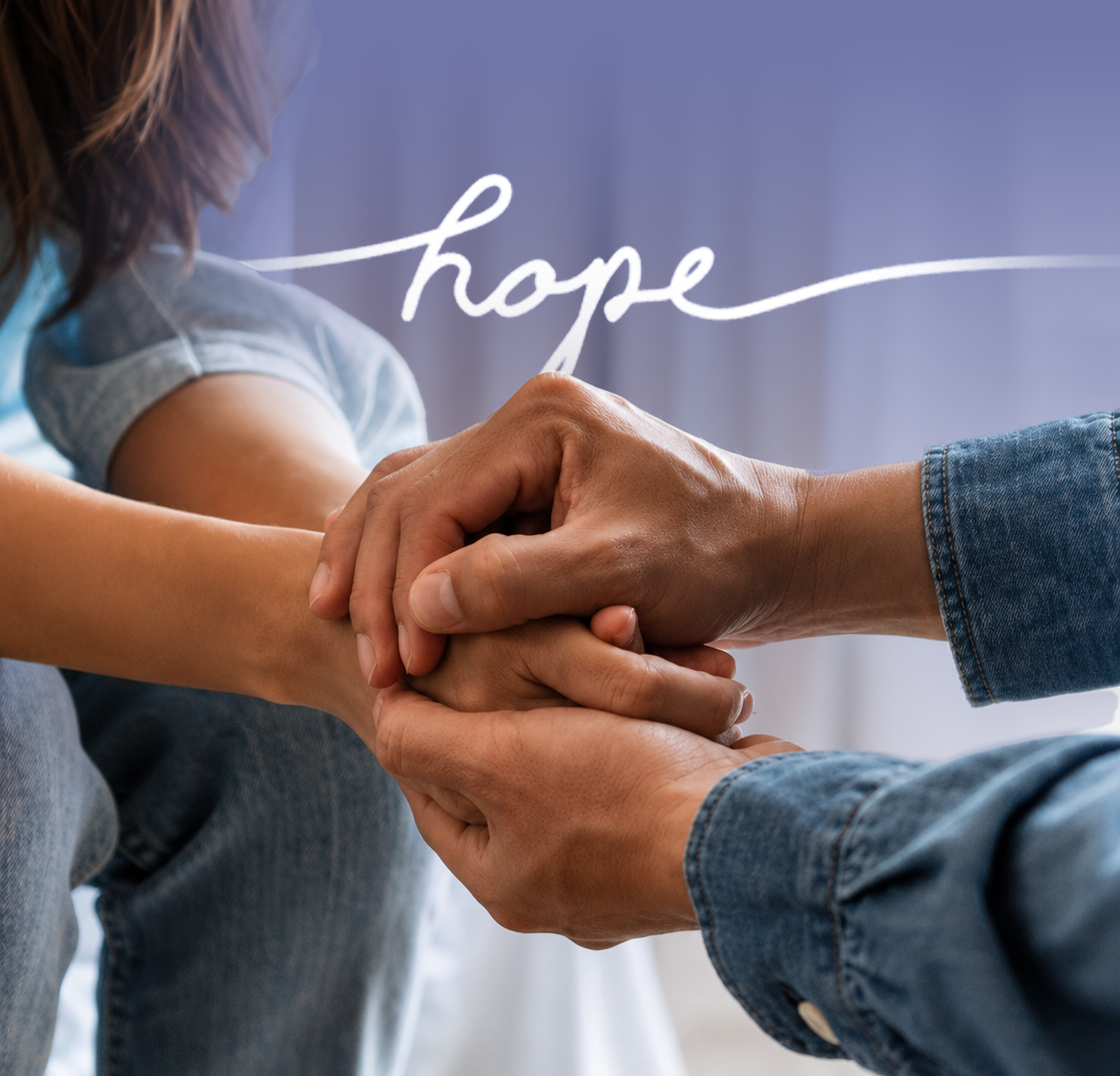 Hands joined — hope